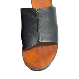 Miu Miu Leather Wedge Slide Sandals - Size 37