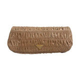 Prada "Nappa Gaufre" Ruched Leather Clutch