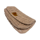Prada "Nappa Gaufre" Ruched Leather Clutch