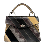 Proenza Schouler Python Patchwork Top Handle Bag