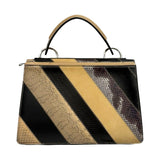 Proenza Schouler Python Patchwork Top Handle Bag