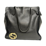 Gucci "Dollar G Interlocking" Vintage Leather Tote Bag