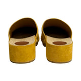 Chloe "Joy" Suede Platform Clogs - Size 40