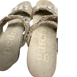 Pedro Garcia Crystal-Embellished Wedge Sandals - Size 37