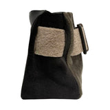 BOYY Faux Fur and Leather Buckle Bag