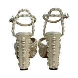 Jimmy Choo Pearl-Embellished Platform Sandals - Size 36