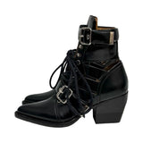 Chloe Buckle Ankle Boots - Size 36
