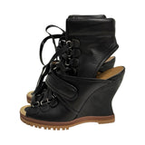 Chloé Lace-Up Wedge Sandals - Size 36