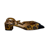 Aquazzura Leopard Print Ankle-Wrap Pumps - Size 38.5