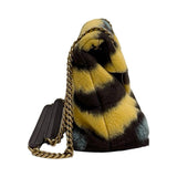 Saint Laurent "Tie Dye Wool Loulou Puffer" Shoulder Bag