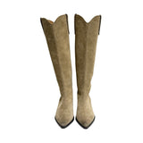 Isabel Marant "Denvee" Suede Knee-High Boots - Size 36