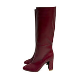 Gianvito Rossi Leather Knee-High Boots - Size 36
