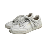 Chanel Leather Low-Top Sneakers - Size 38.5