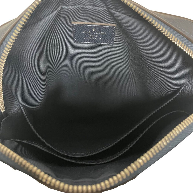 Louis Vuitton "Ardoise Taiga Leather Pochette"