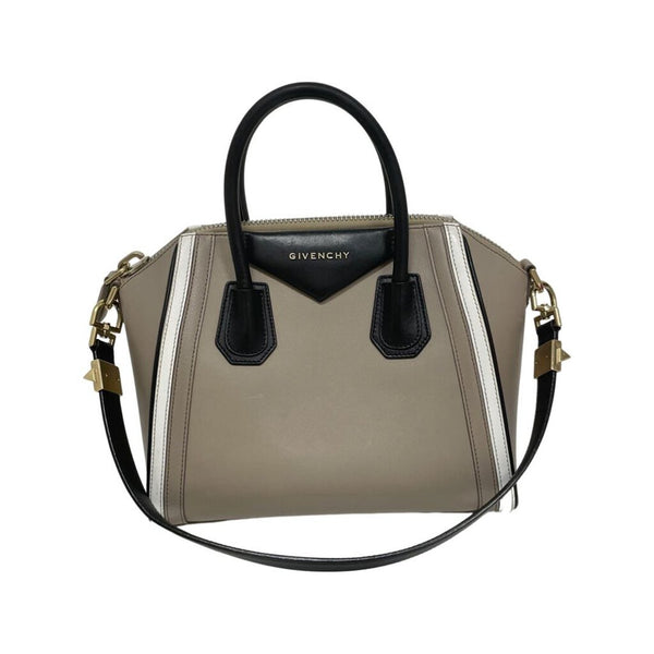 Givenchy "Antigona Leather Taupe Handle Bag"