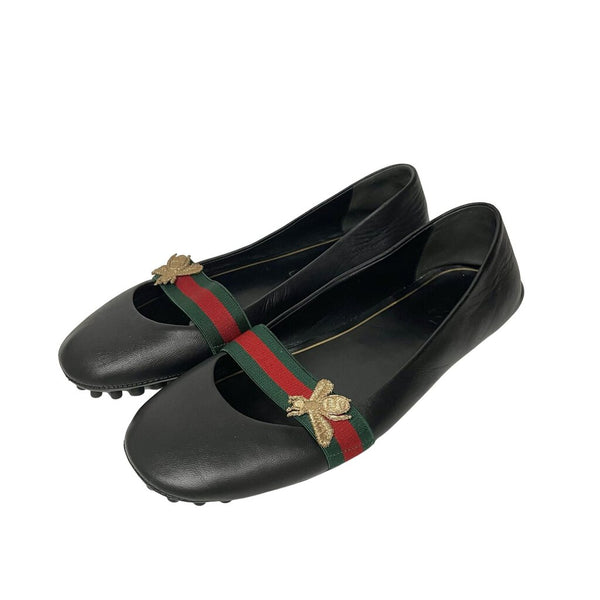 Gucci Bayadere Bee Ballet Flat Size 37 Byrd Designer Consignment