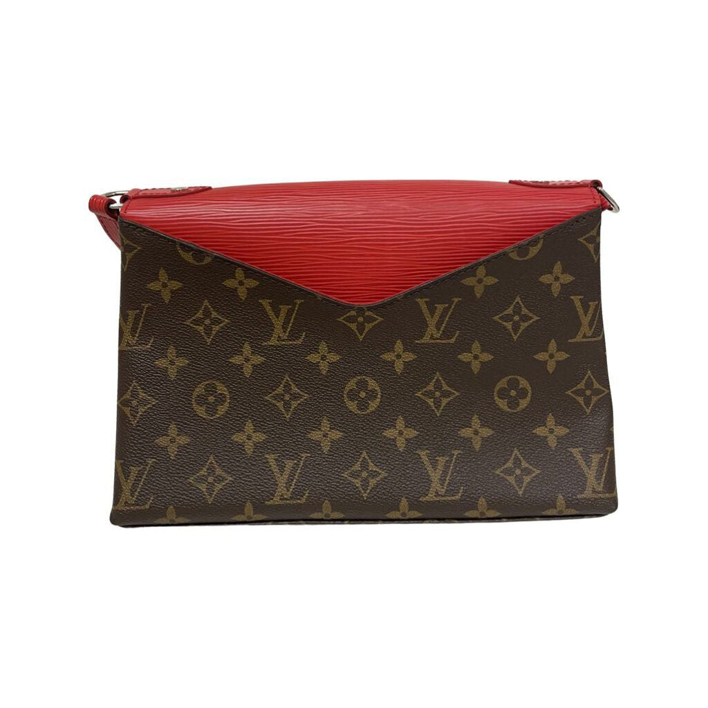 Louis Vuitton Saint Michel Handbag Monogram Canvas and Epi Leather Orange  45922244