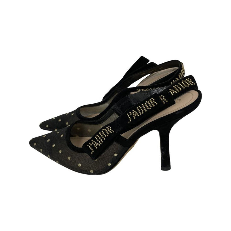 Christian Dior "J'adior Studded Slingback Sandals" - Size 37