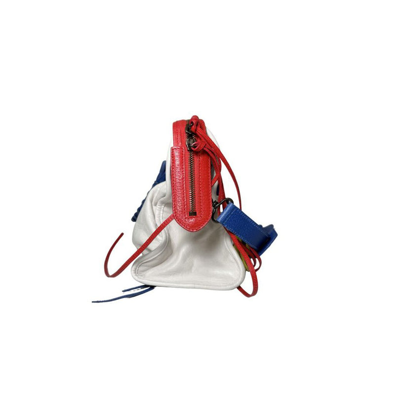 Balenciaga Tri-Color Motorcycle City Bag